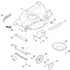 Viking MB655.1 VR - Housing - Front Axle - Parts Diagram