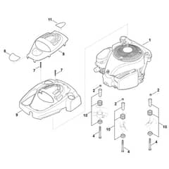 Viking MB655.2 RS - Engine - Parts Diagram
