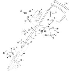 Viking MB655.3 RS - Handle Lower Part - Parts Diagram