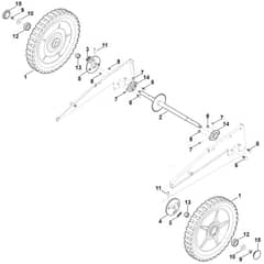Viking MB6.1 RV - Wheels Back - Parts Diagram