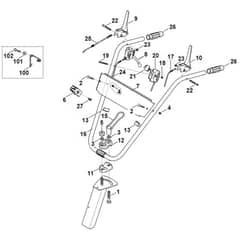 Viking MB6 RH - Handle - Parts Diagram