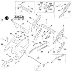 Viking MB750.0 GK - Frame, Height Adjustment - Parts Diagram