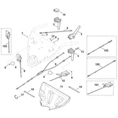 Viking MB750.0 GK - Handle Upper Part - Parts Diagram
