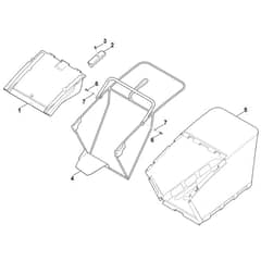 Viking MB750.1 GK - Grass Catcher Bag - Parts Diagram