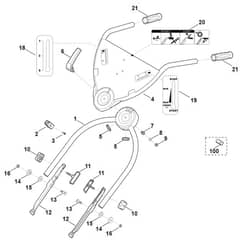 Viking MB750.1 GK - Handle Lower Part - Parts Diagram