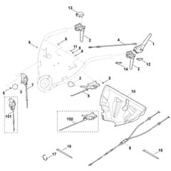 Viking MB750.1 GK - Handle Upper Part - Parts Diagram