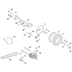 Viking MB750.1 GK - Shaft, Drive - Parts Diagram