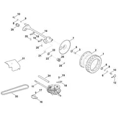 Viking MB750.1 KS - Shaft, Drive - Parts Diagram