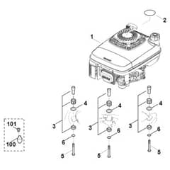 Viking MB755.0 KS - Engine - Parts Diagram