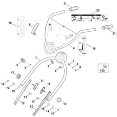 Viking MB755.1 KS - Handle Lower Part - Parts Diagram