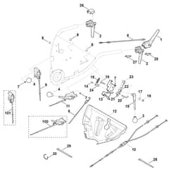 Viking MB755.1 KS - Handle Upper Part - Parts Diagram