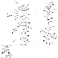 Viking MB755.2 KS - Blade, Blade Clutch - Parts Diagram
