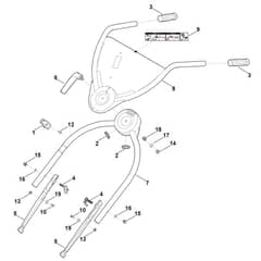 Viking MB755.2 KS - Handle Lower Part - Parts Diagram