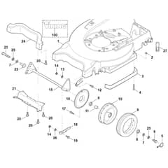 Viking MB858.0 - Housing - Front Axle - Parts Diagram