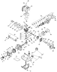 MB 2600 J - 2016-2019 - 287120103/M16 - Mountfield Brushcutter Engine Diagram