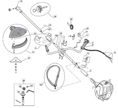 MB 2602 J - 2009 - 281021103/MEE - Mountfield Brushcutter Main Assembly Diagram