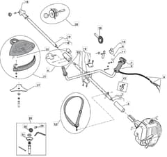 MB 2602 J - 2010 - 281021103/MO9 - Mountfield Brushcutter Main Assembly Diagram