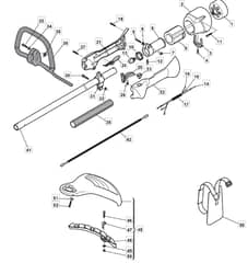 MB 26 - 2005-2007 - 282820003/MOU - Mountfield Brushcutter Handle Diagram