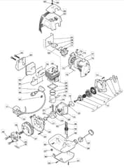 MB 2801 J - 2012-2016 - 280120103/M12 - Mountfield Brushcutter Engine Diagram
