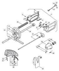 MB 2901 - 2009 - 283720003/MO8 - Mountfield Brushcutter Handle Diagram