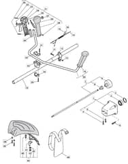 MB 2902 - 2010 - 283721003/MO8 - Mountfield Brushcutter Handle Diagram