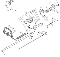 MB 3201 - 2010 - 281520003/MO9 - Mountfield Brushcutter Handle Diagram