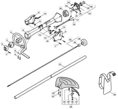 MB 3501 - 2009 - 283820003/MO8 - Mountfield Brushcutter Handle Diagram