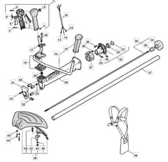 MB 3502 - 2009 - 283821003/MO8 - Mountfield Brushcutter Handle Diagram