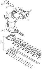 MB 36D - 2006-2007 - 284121003/MO6 - Mountfield Brushcutter Hedge Trimmer Diagram