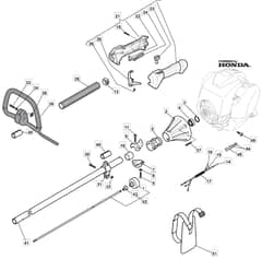 MB 4251 - 2008-2013 - 281240003/MO8 - Mountfield Brushcutter Handle Diagram