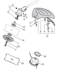 MB 4301 - 2010 - 281620003/MO9 - Mountfield Brushcutter Gear Head Diagram