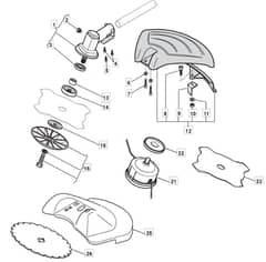 MB 4302 - 2010-2012 - 281621003/MO9 - Mountfield Brushcutter Gear Head Diagram