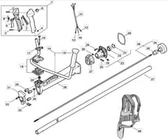 MB 4302 - 2010-2012 - 281621003/MO9 - Mountfield Brushcutter Handle Diagram