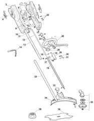 MB 48 Li - 2015-2017 - 272361003/M15 - Mountfield Brushcutter Main Assembly Diagram
