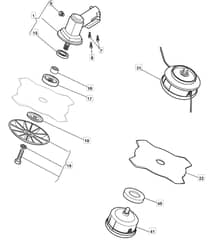 MB 50 D - 2007 - 285621003/MO7 - Mountfield Brushcutter Gear Head Diagram