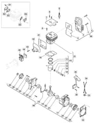 MBP 750 - 2018-2022 - 255175103/M18 - Mountfield Blower Cylinder Diagram