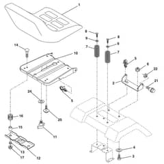 McCulloch MC13538LT - 96012010300 - 2010-06 - Seat Parts Diagram