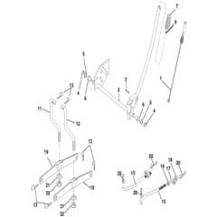 McCulloch MC19542LT - 96012011400 - 2010-12 - Mower Lift - Deck Lift Parts Diagram