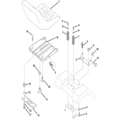 McCulloch MC19542LT - 96012011400 - 2010-12 - Seat Parts Diagram