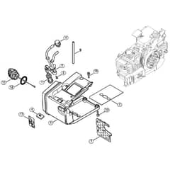 Genuine Stihl MC200 / C - Tank housing