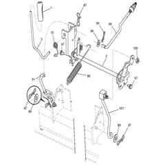 McCulloch MC2042YT - 96048001600 - 2010-12 - Mower Lift - Deck Lift Parts Diagram
