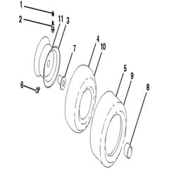 McCulloch MC20H42YT - 96048002700 - 2012-01 - Wheels and Tyres Parts Diagram