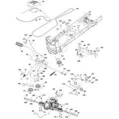 McCulloch MC20V42YT - 96048002801 - 2012-08 - Drive Parts Diagram