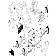 McCulloch MC500 S - 96112011000 - 2010-09 - Frame & Engine Parts Diagram