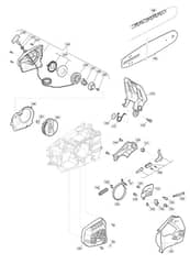 MC 3112 - 2017-2018 - 240311203/M17 - Mountfield Chainsaw Housing 2 Diagram