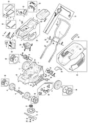 MC 340 Li - 2020-2021 - 293345064/MC - Mountfield Rotary Mower Main Assembly Diagram