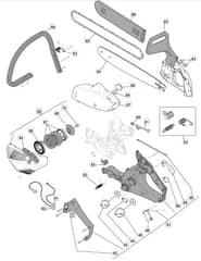 MC 3514 - 2010 - 222014003/MO9 - Mountfield Chainsaw Housing Diagram