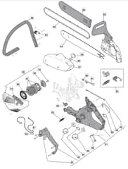 MC 3514 - 2009 - 222014103/MFR - Mountfield Chainsaw Housing Diagram