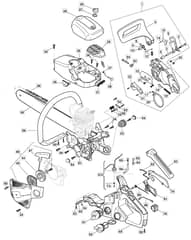 MC 3616 - 2012 - 228116003/M11 - Mountfield Chainsaw Housing Diagram