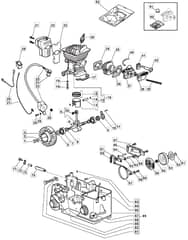 MC 3716 - 2010 - 223516053/M10 - Mountfield Chainsaw Engine Diagram